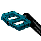 Rockbros Lightweight Mountain Bike Pedals Nylon Fiber Bicycle Platform Pedals For Bmx Mtb 9/16'' (Blue)