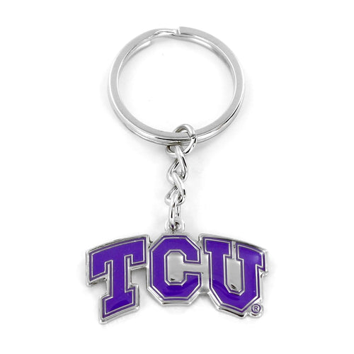 Aminco NCAA TCU Horned Frogs Team Logo Keychain