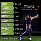 Divot Board - The Original Patented Low Point And Swing Path Trainer - Instant Feedback. Anytime. Anywhere - See Your Swing Path
