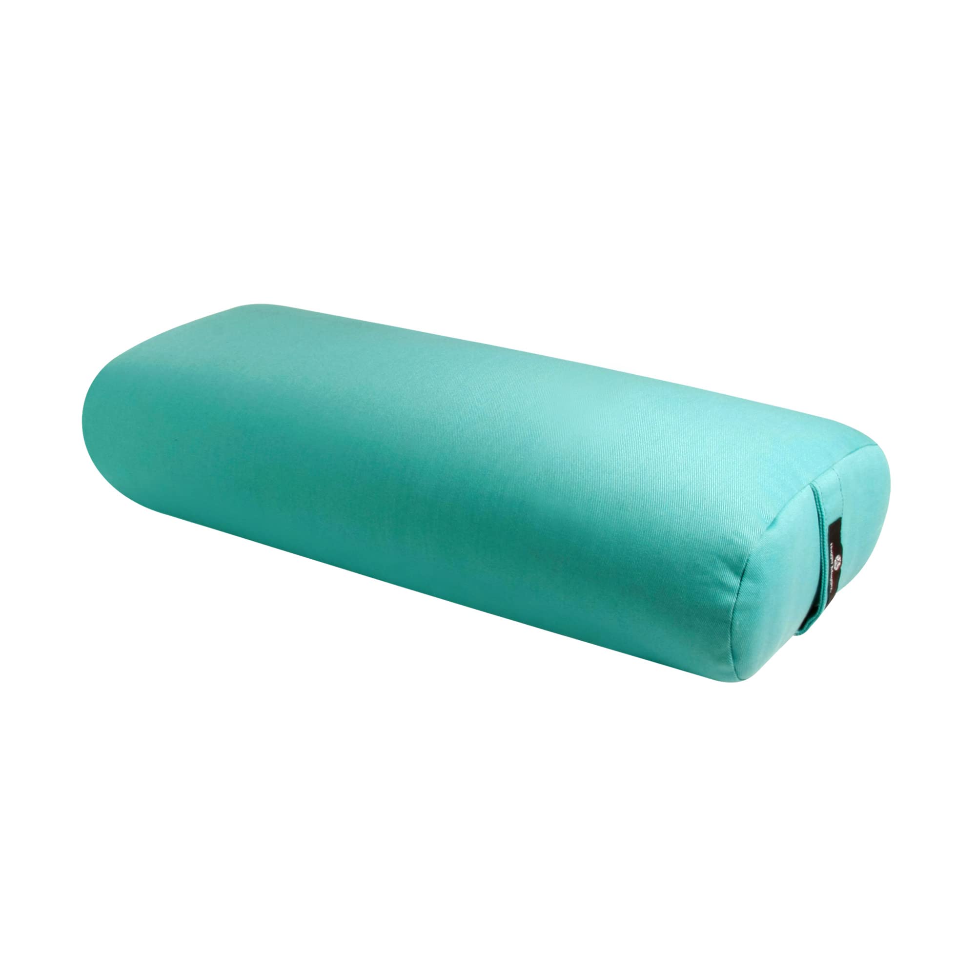 Hugger Mugger Standard Yoga Bolster - Aqua - Firm Core with a Soft Surface, Rectangular Shape, Restorative Yoga, Handmade in the