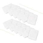 Mallofusa 10 Pack Colorful Sports Basketball Football Absorbent Wristband Party Outdoor Activity (White)