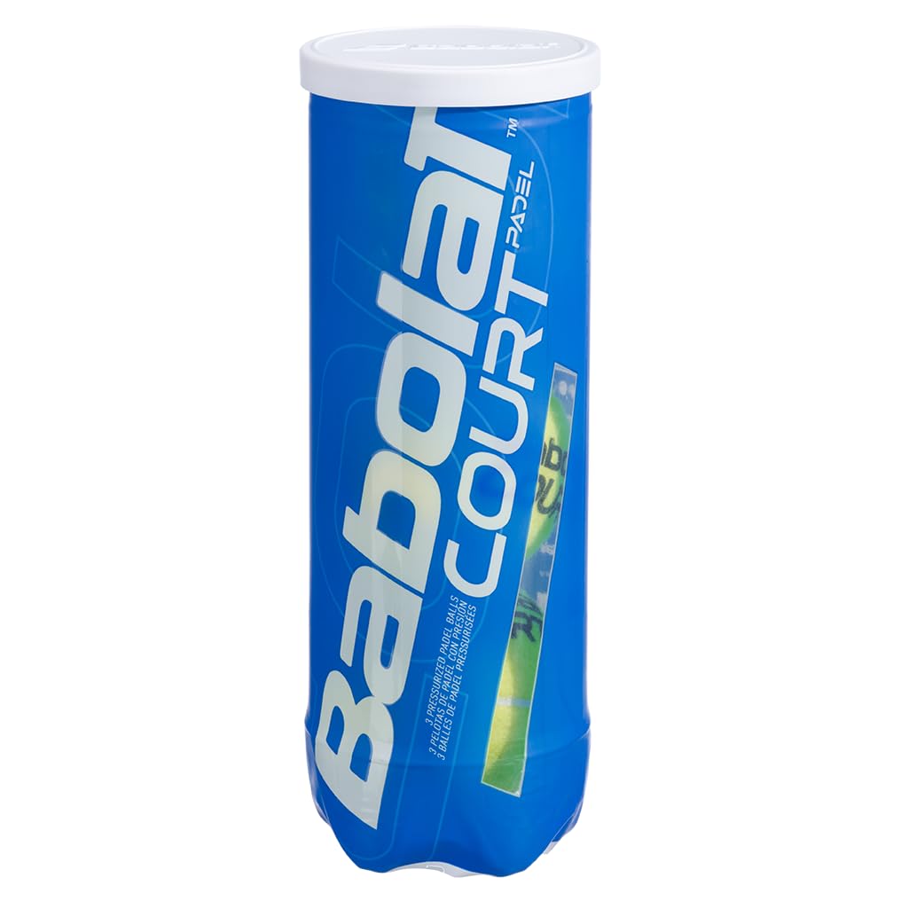 Babolat Court Padel Balls, Yellow (3 Ball Can)