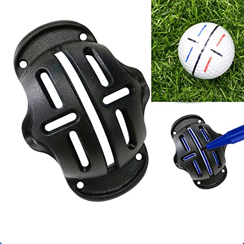 8 Pack Precision Golf Ball Marker, Upgrade Golf Accessories, 4 Golf Ball Marking Stencils And 4 Colors Golf Ball Markers, Golf B