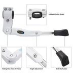 Topcabin Bicycle Adjustable Aluminium Alloy Bike Bicycle Kickstand Side Kickstand Fit For 22'' 24'' 26''- White