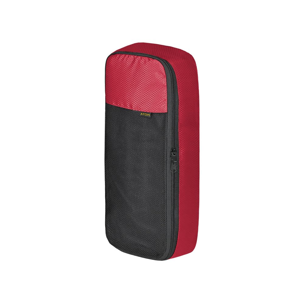 Viaterra Packing Cubes Travel Organizer Toiletry Pouch (Red, Oblong)