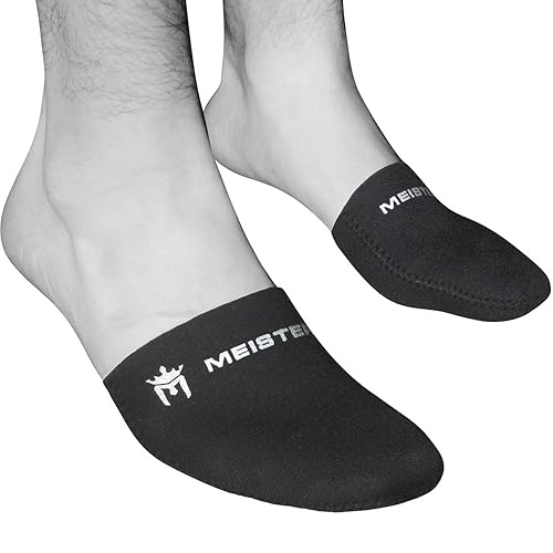 Meister 2.5Mm Thermal Neoprene Toe Warmer Booties For Cycling, Running, Hiking & Ice Baths (Pair) - Black