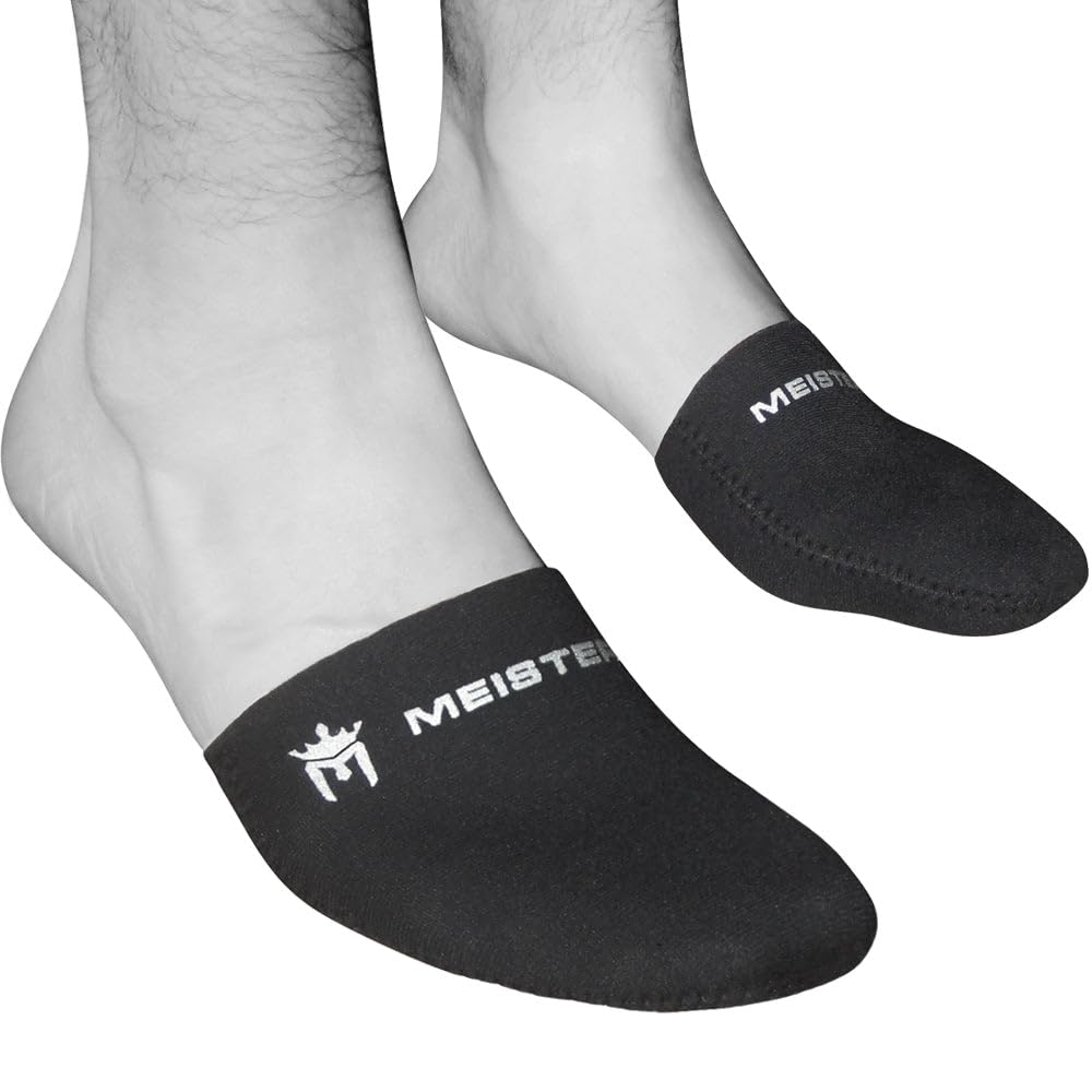 Meister 2.5Mm Thermal Neoprene Toe Warmer Booties For Cycling, Running, Hiking & Ice Baths (Pair) - Black