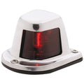 Attwood Marine 8634368 Attwood 1-mile Deck Mount, Red Sidelight - 12v - Stainless Steel Housing