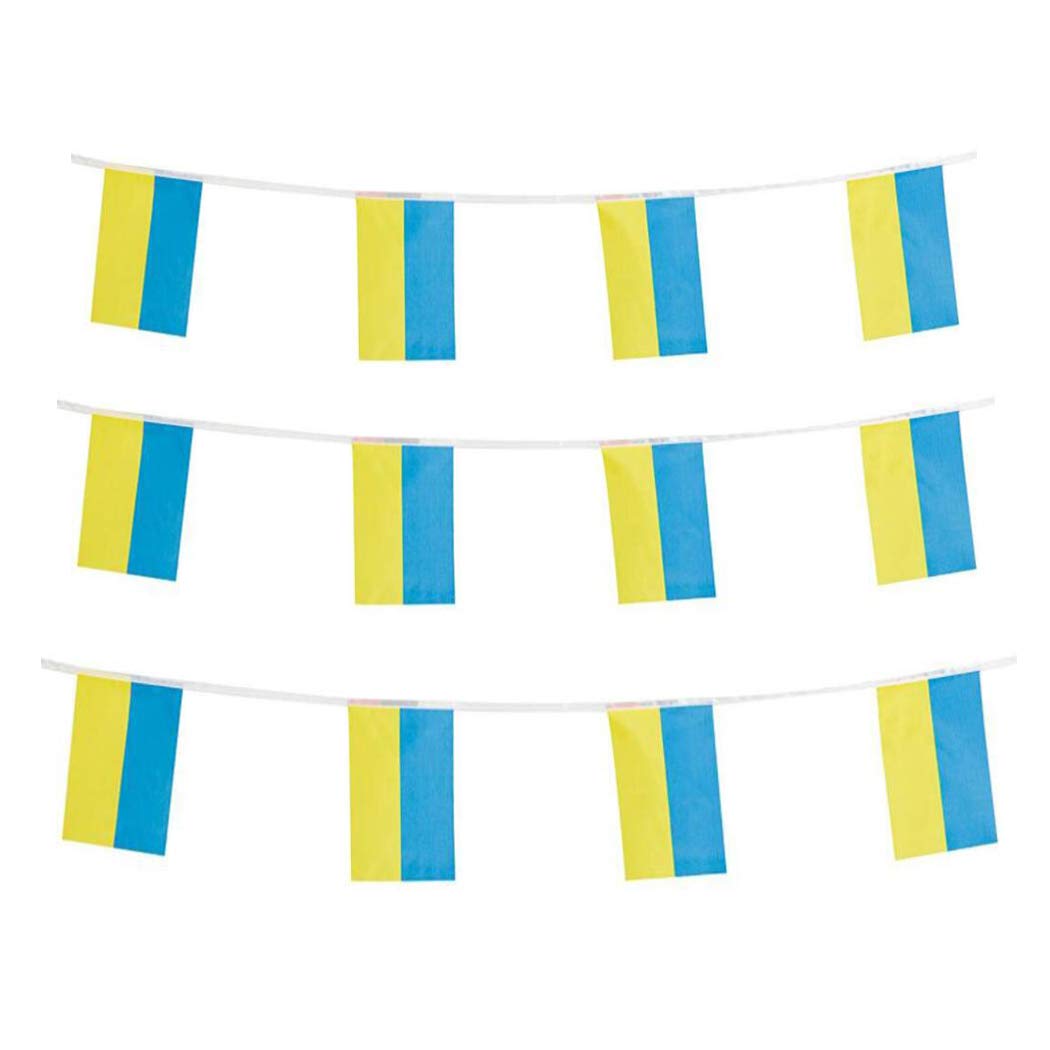 Ukraine Flags Ukrainian Small String Mini Flag Pennant Banner Decorations