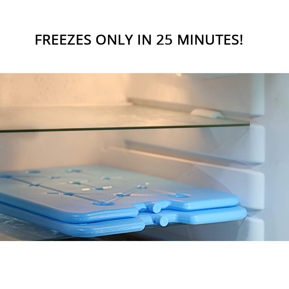 Tapleap Xl Large Ice Packs For Coolers - Slim Freezer Packs For Camping- Long Lasting Reusable Dry Ice Blocks, 13 X 10 X 0.5 Inc