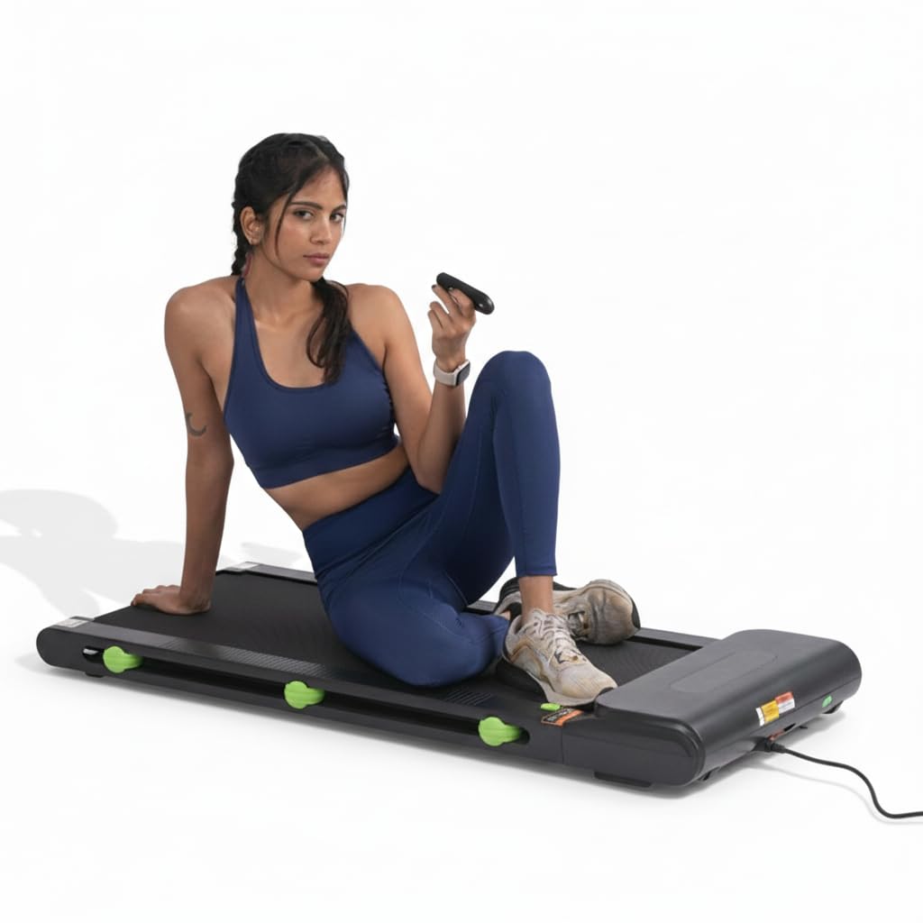 Burnlab Walking Pad Treadmill | 2.0Hp Brushless Dc Motor | Remote Control | 120Kg Capacity | Led DisplayCardio Equipment For Ho