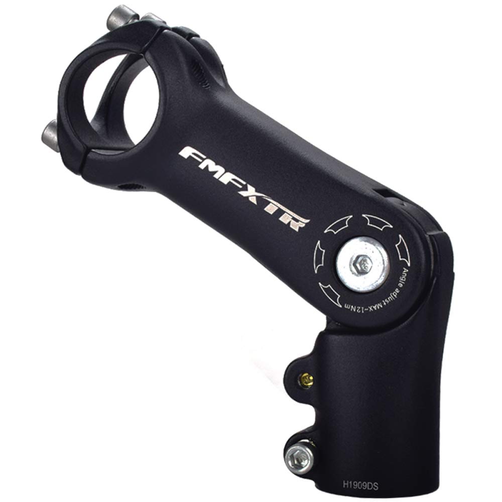FOMTOR Adjustable Stem 0~90 Degree 110mm MTB Adjustable Bike Stem for 25.4mm(1) Handlebar, Suitable for Most of Mountain Bike, R
