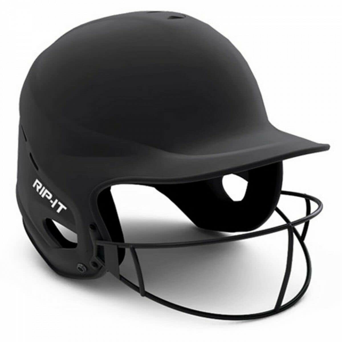 Rip-It | Vision Pro Softball Batting Helmet | Matte | Black M/L | Lightweight Women'S Sport Equipment