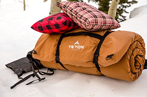 Teton Sports Camp Pillow; Great For Travel, Camping And Backpacking; Washable, Black, 12 X 18 Inches ; 9.6 Ounces