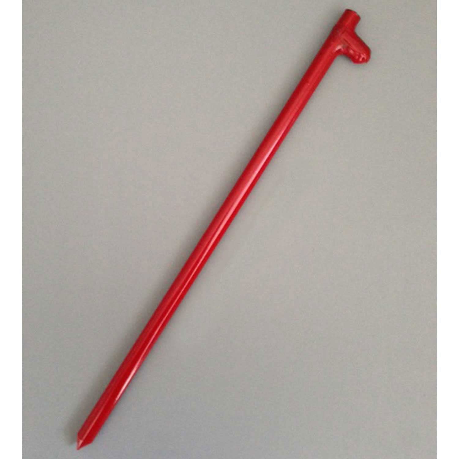 Military Steel Tent Stake, 18'' L, Red