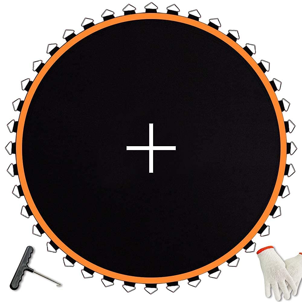 Jumptastic Trampoline Mat Replacement, Trampoline Mat(Mat Dia:161In) Fits 15 Ft Frame, With 96 V-Rings Fits 6.5 Inch, Reinforce,