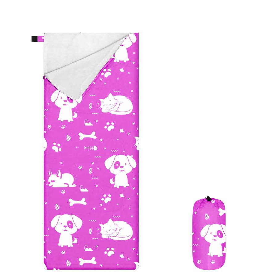 KidzAdventure Ultralight 3 Season Kids Sleeping Bag | 50F- 70F Indoor/Outdoor Sleeping Bag for Boys, Girls, Toddlers and Youth |