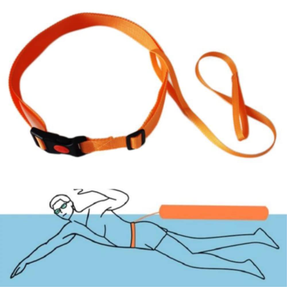 Swim Training Belts, Lifebuoy Strap Waist Belt Swimming Buoy Webbing, Swim Tether Stationary Swimming, Swim Harness Static Swimm
