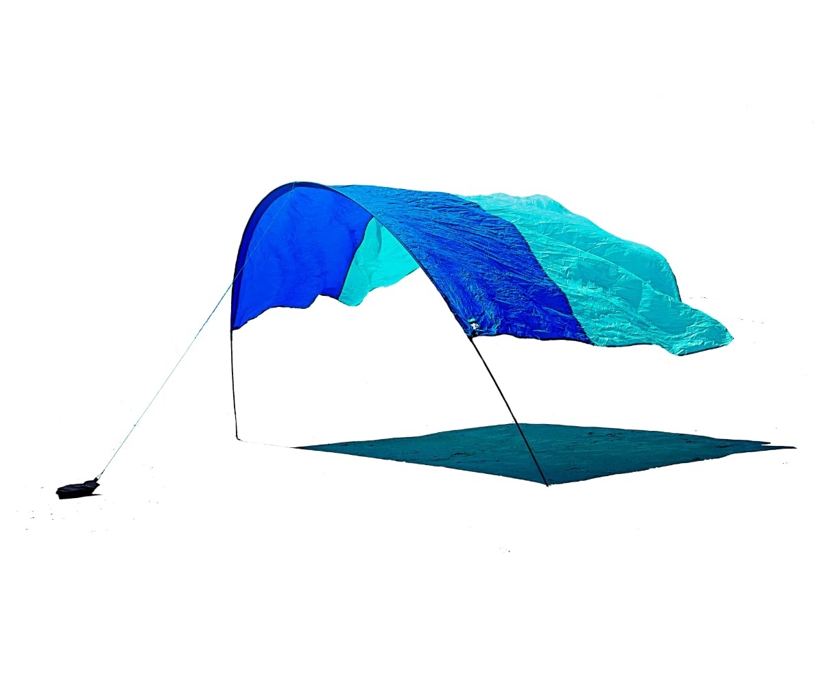 Shibumi Shade (2.0 Version) - Worlds Best Beach Shade. The Original Wind Powered Beach Shade. Lightweight, Easy to Set up and G