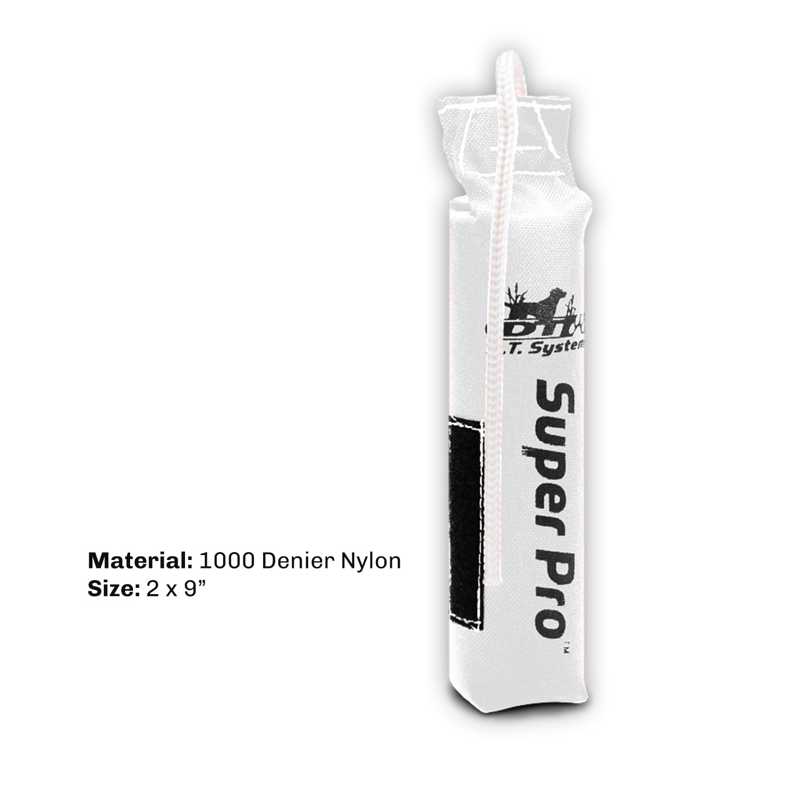 Dt Systems Cordura Nylon Dog Training Dummy, Bright White, Small, 2 By 9-Inch