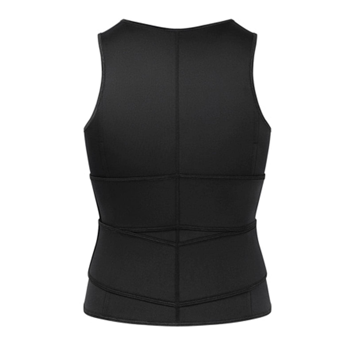 Heavenglow Men Sauna Suit Sweat Vest Waist Trainer Shaper Tank Top Compression 2Xl