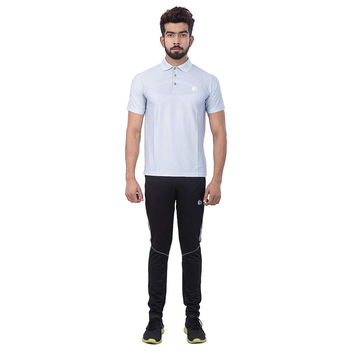 DSC DSC41 Half Sleeve Polo TShirt, Small (Light Grey)