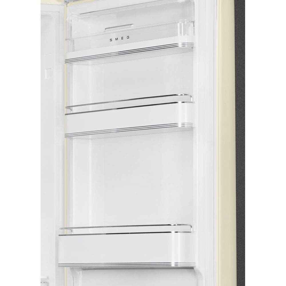 Smeg Fab32 50S Retro Style Aesthetic Bottom Freezer Refrigerator With 1117 Cu Total Capacity, Multiflow Cooling System, Adjustab