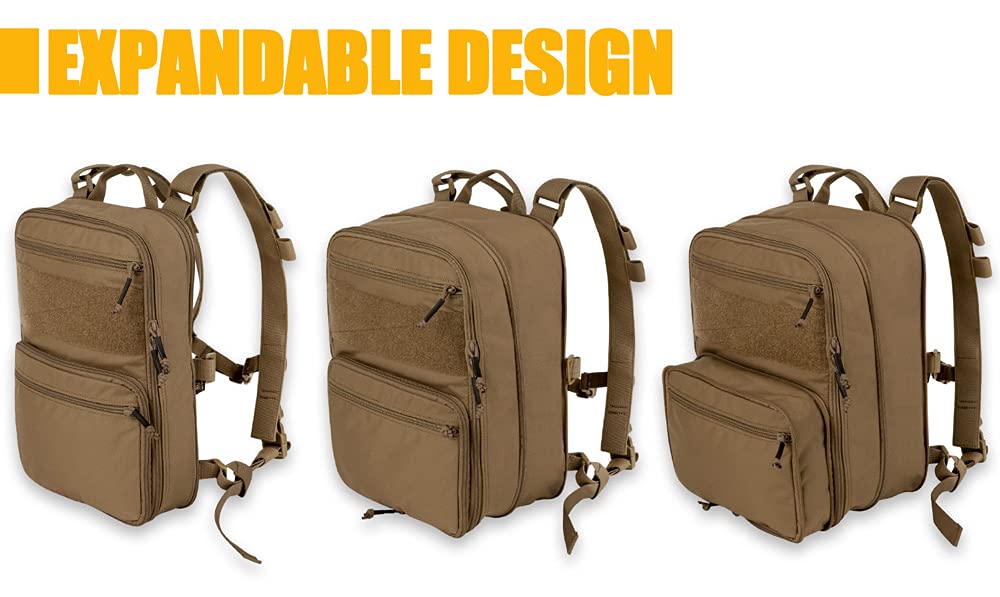 Krydex Tactical Expandable Backpack Molle Backpack For Travelling Hiking Hunting (Cb)