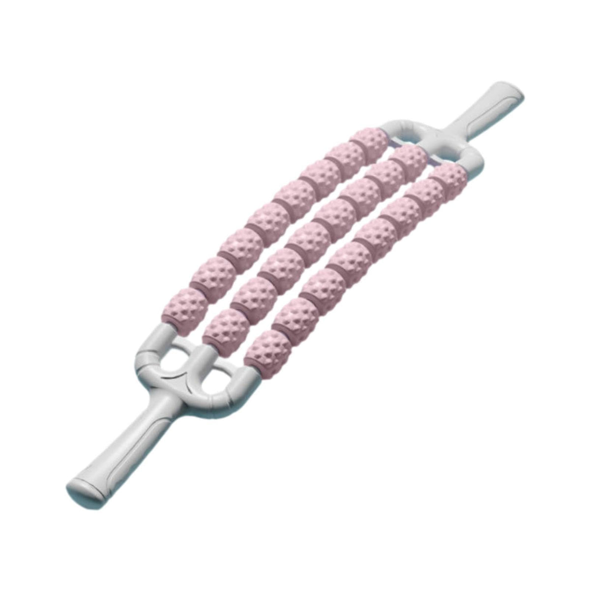 VELURA Massage Roller Stick Manual Yoga Massager Stick for Exercise Workout Fitness Pink|1 Plush Driver Head Cover|Foam Rollers|