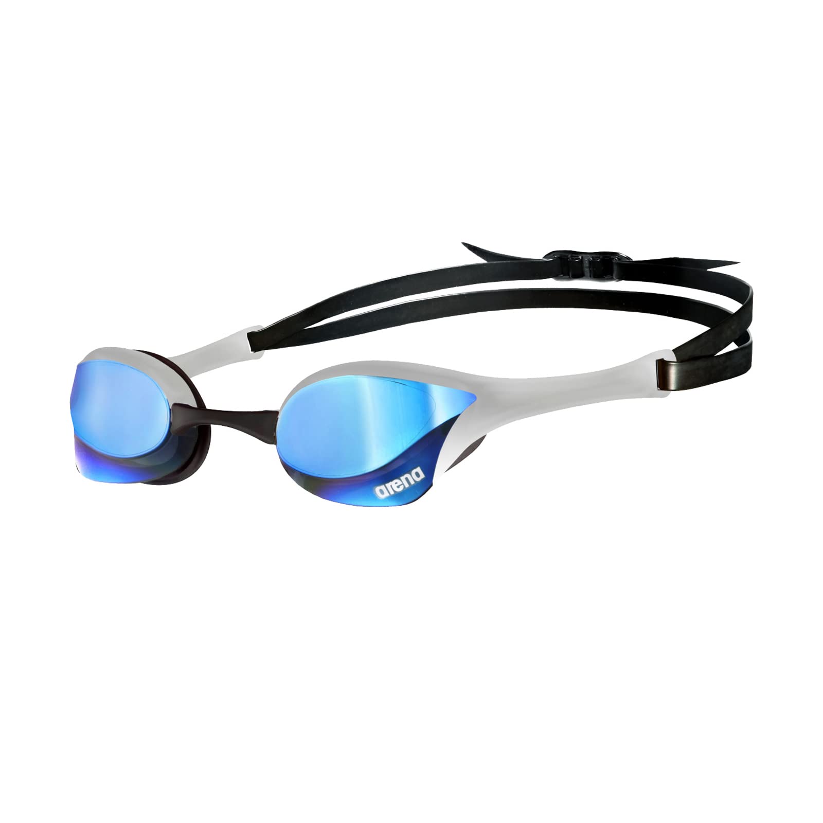 Arena Unisex Cobra Ultra Swipe Racing Swim Goggles For Men And Women Swipe Anti-Fog Technology Polycarbonate Mirror Lens, Bluesi