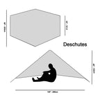 Six Moon Designs Deschutes Ultralight Backpacking Tarp 13 Oz Solo Tarp - Gray
