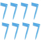 Forzaddik Outdoor Anchor Stakes, Beach Towel/Picnic Mat Anchor Clips Stakes, Pack Of 8 (Blue)