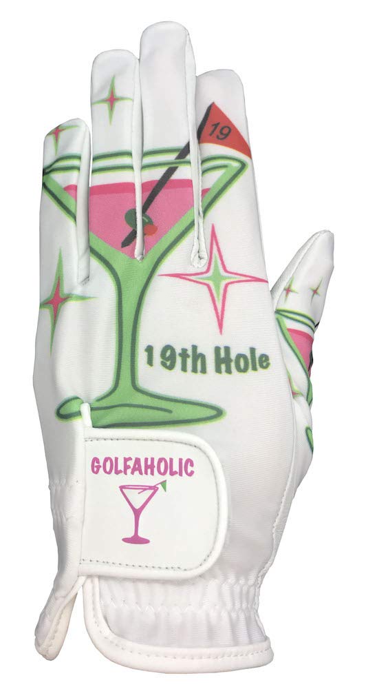Giggle Golf Women 's Golf Glove (Medium, Worn On Right Hand, 19th Hole)