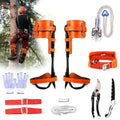 Rohseson Tree Climbing Spikes, Upgraded Tree Climbing Gear with 45# Steel Forging, Height Adjustable Tree Climbing Tool Set with