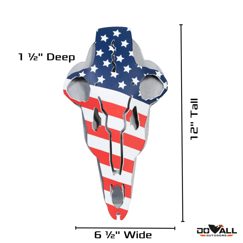 Do-All Outdoors Abam5 Outdoors American Iron Buck Antler Mount, Red/White/Blue, 15.75'' X 8.1'' X 2.6'', Red/White/Blue, 15.75''