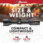 Burris Optics Fullfield 2.5-10x42mm Hunting Riflescopes, 1-inch Tube,Ballistic Plex Reticle, Rear Focal Plane, Waterproof, Shock
