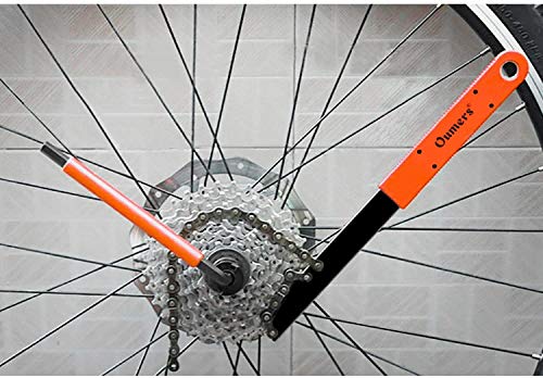 Oumers Bike Cassette Removal Tool With Chain Whip And Auxiliary Wrench Bicycle Sprocket Removal Tools, Bicycle Cassette Lock Rin