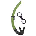 Silicone Snorkel for Diving,Diving Fishing and Underwater Hockey or Snorkeling (Green)