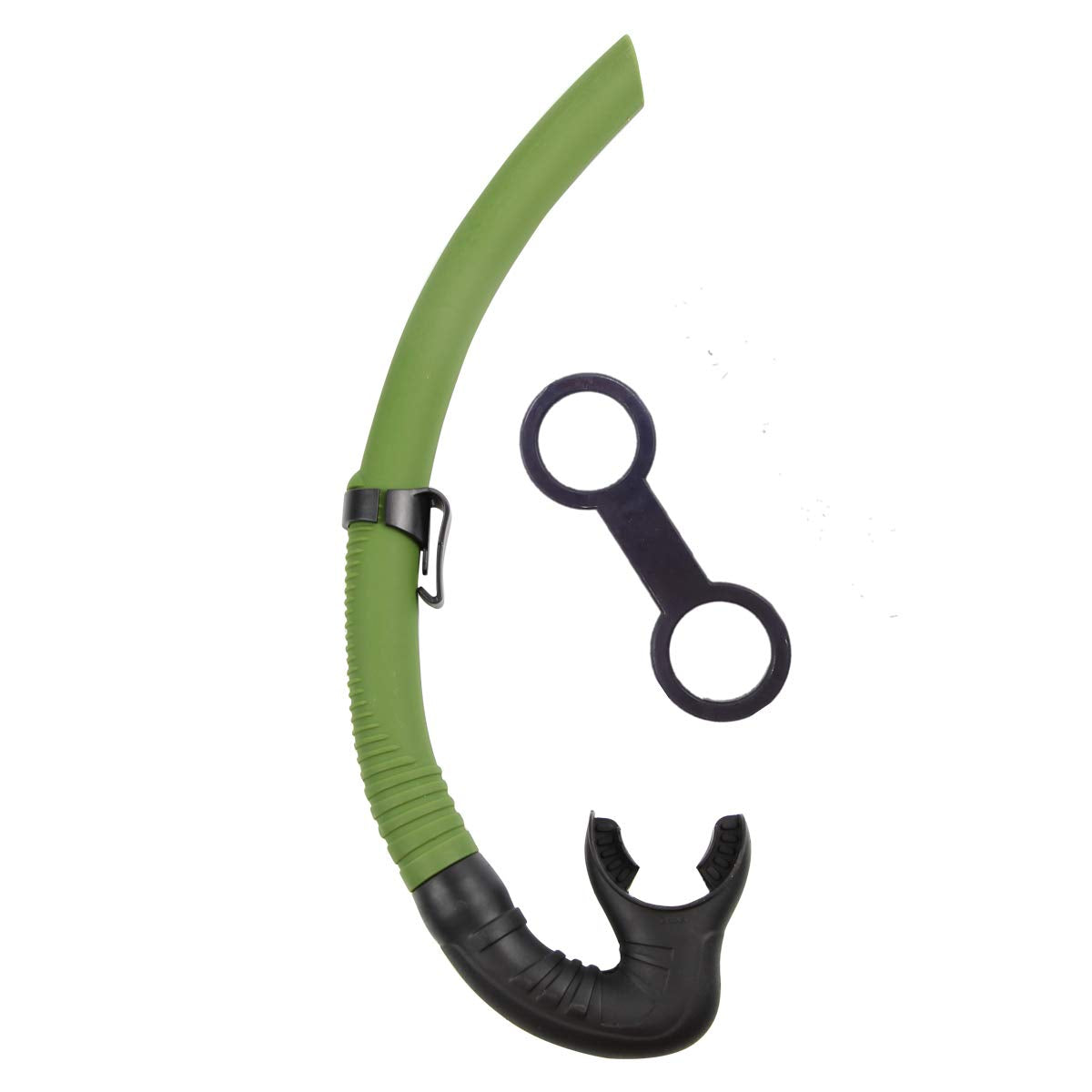 Silicone Snorkel for Diving,Diving Fishing and Underwater Hockey or Snorkeling (Green)