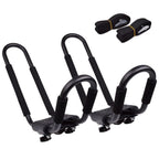 Dorsal Kayak Rack Set 2Pcs J-Bar Rack For Canoe Sup Board Boat On Roof Top Mount Crossbars