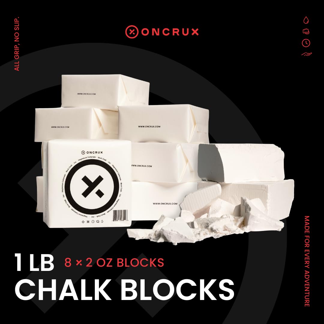 Oncrux Gym Chalk Blocks - Weight Lifting Chalk Block - Workout Chalk For Weightlifting - Hand Chalk For Gymnastics Rock Climbing