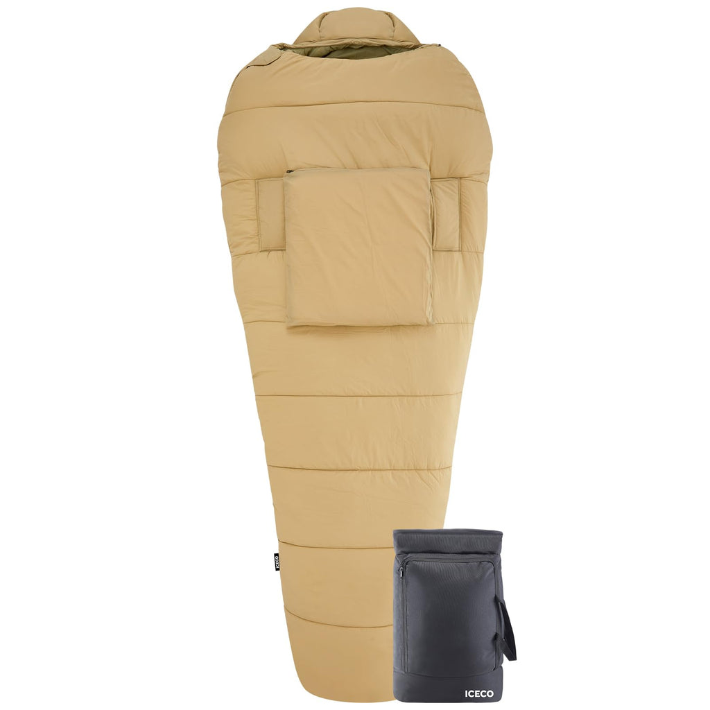 Iceco Xl Sleeping Bags For Adults, 10?F Camping Sleeping Bag Cold Weather, 3 Seasons Backpacking Sleeping Bag, Warm & Washable M