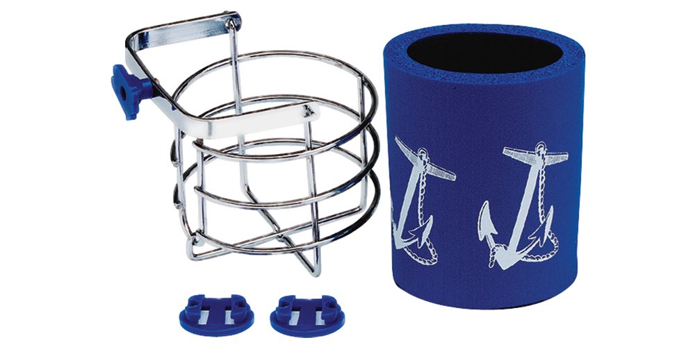 SeaSense Drink Holder (Chrome Plated Brass),16 inch