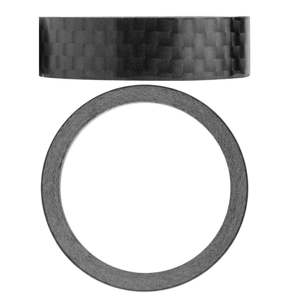 Fengek 15 Pcs Headset Spacer For Bicycle, 7 Sizes Carbon Fiber Road Bicycle Stem Headset Spacers Kit For 1-1/8 Inch Stem, 1Mm 2M