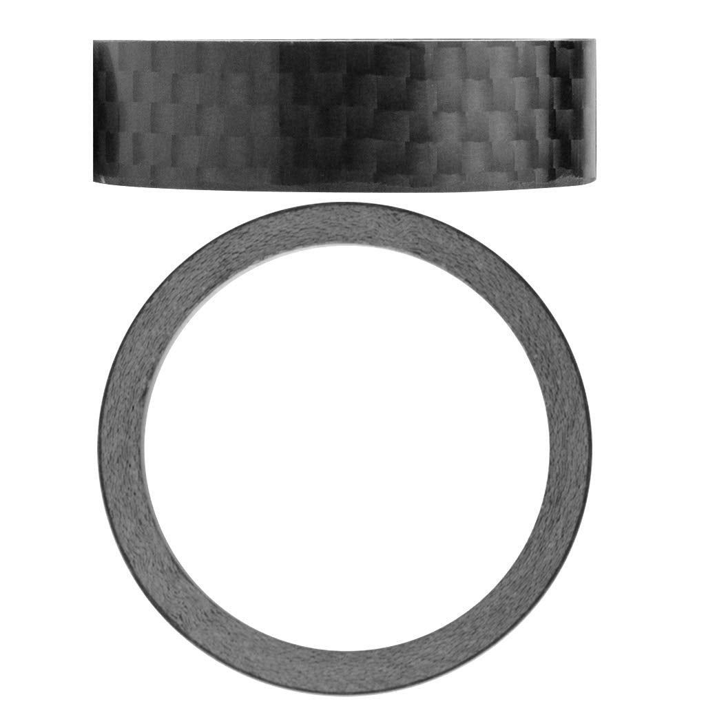 Fengek 15 Pcs Headset Spacer For Bicycle, 7 Sizes Carbon Fiber Road Bicycle Stem Headset Spacers Kit For 1-1/8 Inch Stem, 1Mm 2M