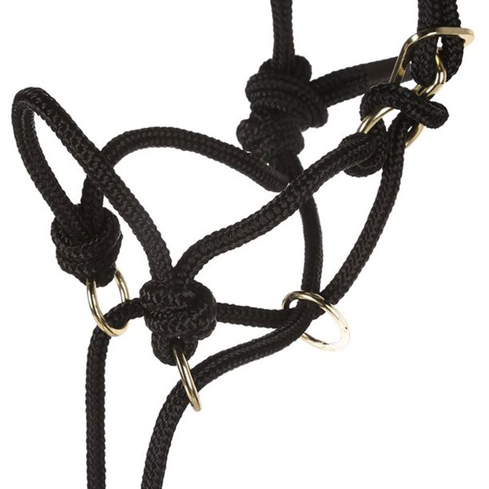 Mustang Be Good Control Poly Rope Halter Black
