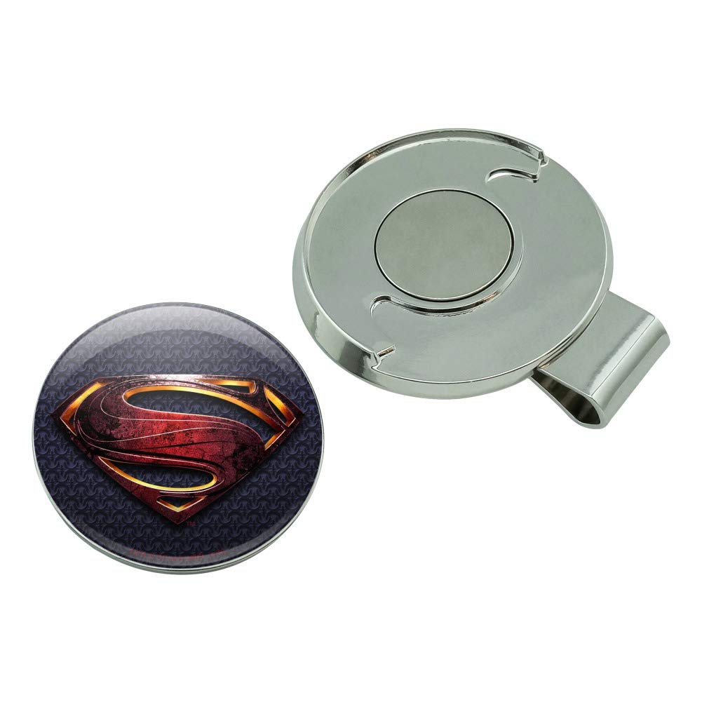 Graphics & More Justice League Movie Superman Logo Golf Hat Clip With Magnetic Ball Marker
