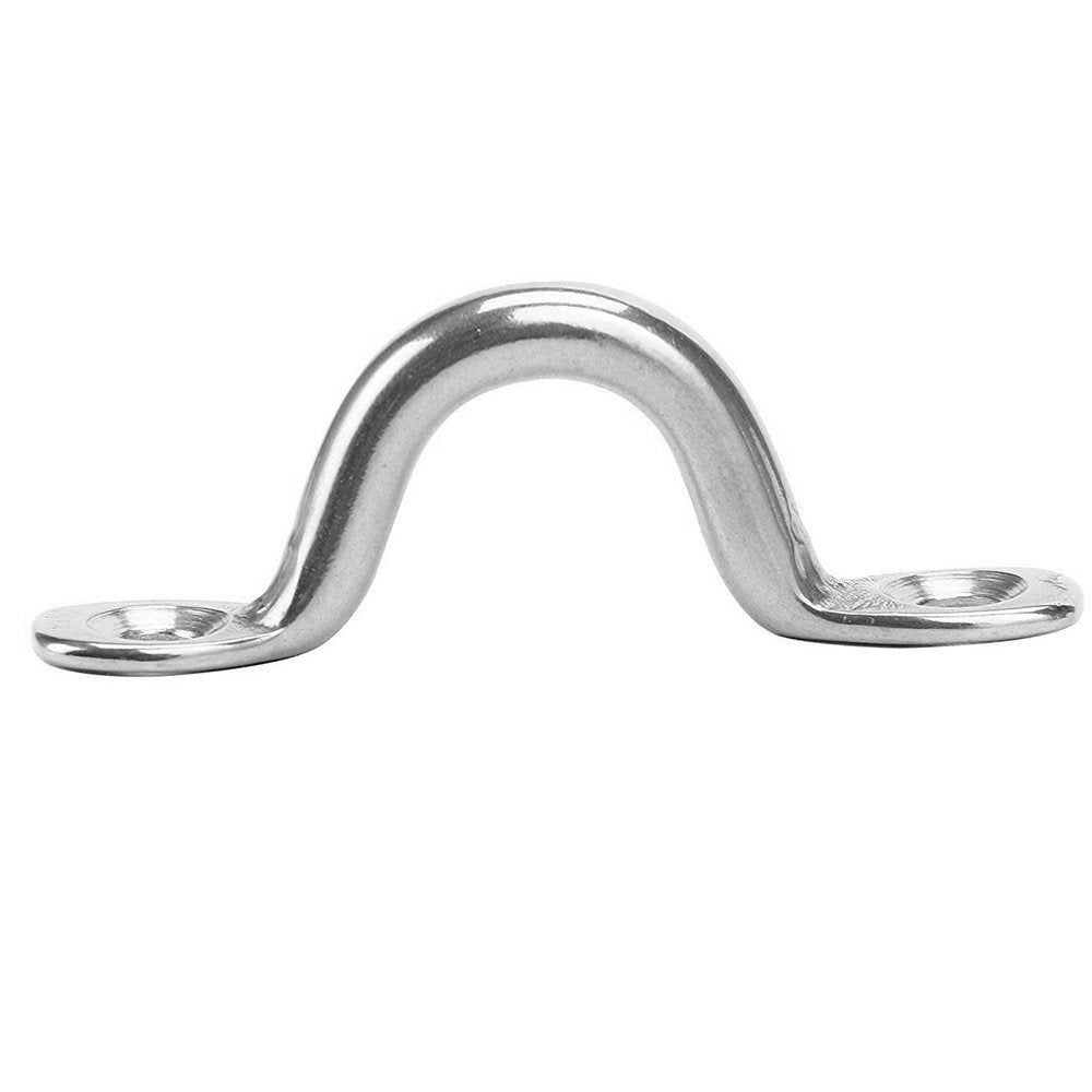 Amadget Bimini Boat Top Pad Eye, 316 Stainless Steel Eye Straps Tie Down Kayak Deck Loops (Pack Of 10)