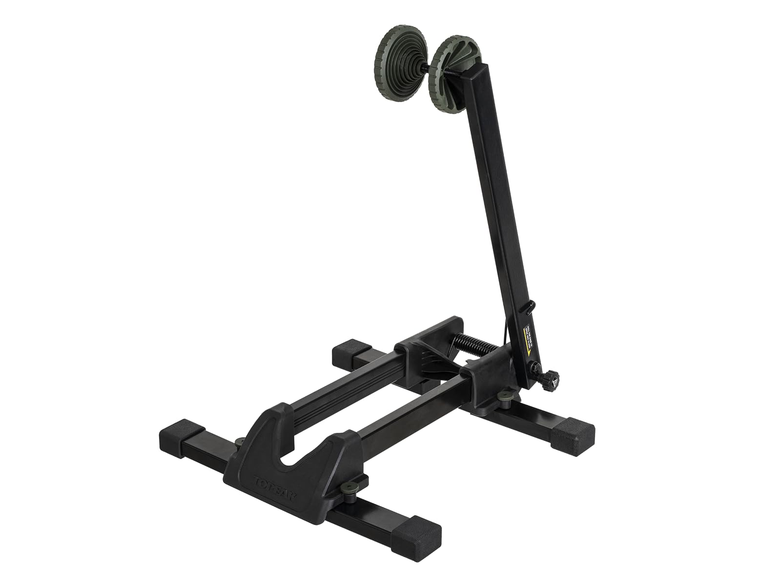 Topeak Lineup Stand Max+ (TW046) - Heavy-Duty Folding Bike Stand for Road, MTB & E-Bikes - 30kg Capacity, Adjustable Wheel Chock