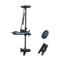 Aquos Haswing Black 12V 55Lbs 48Inch Bow Mount Trolling Motor With Remote Control, Quick Release Bracket For Inflatable Boat Kay